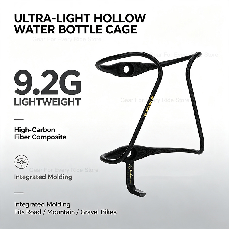 Ultra Cycling Gear - 9g Bicycle Water Bottle Cage Carbon