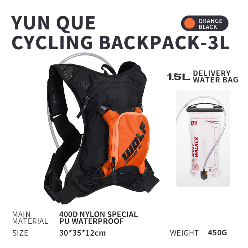 Cycling Backpack - WOLFWALKE skylark Off road running backpack