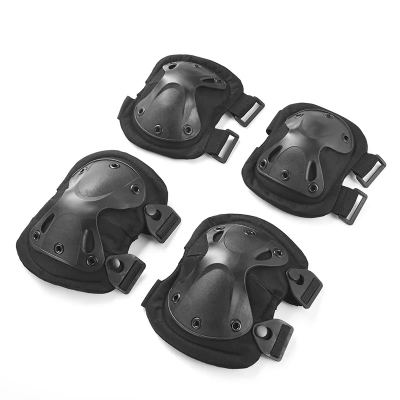 Cycling Gear Padding - Tactical Knee Elbow Pads Set Military