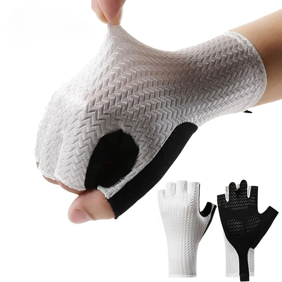 Cycling Gear Padding - 1Pair M/L/XL Summer Breathable Half Finger