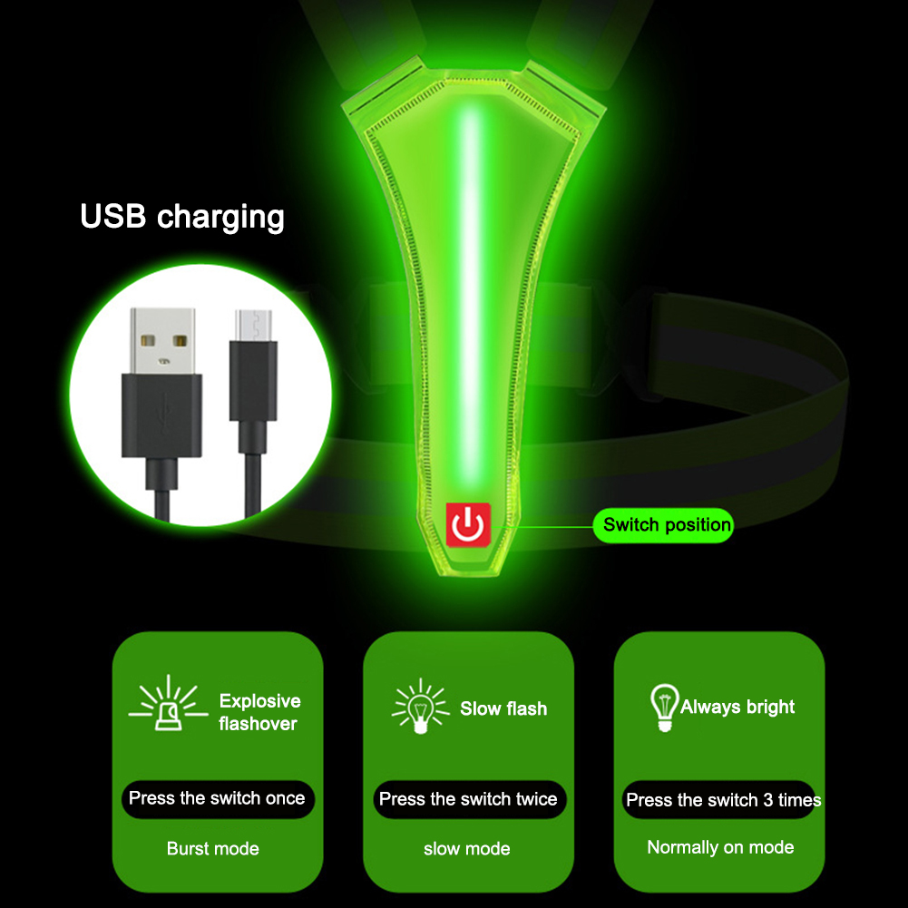 LED Running Vest USB Rechargea - Cycling Gear Clothing 评论和价格