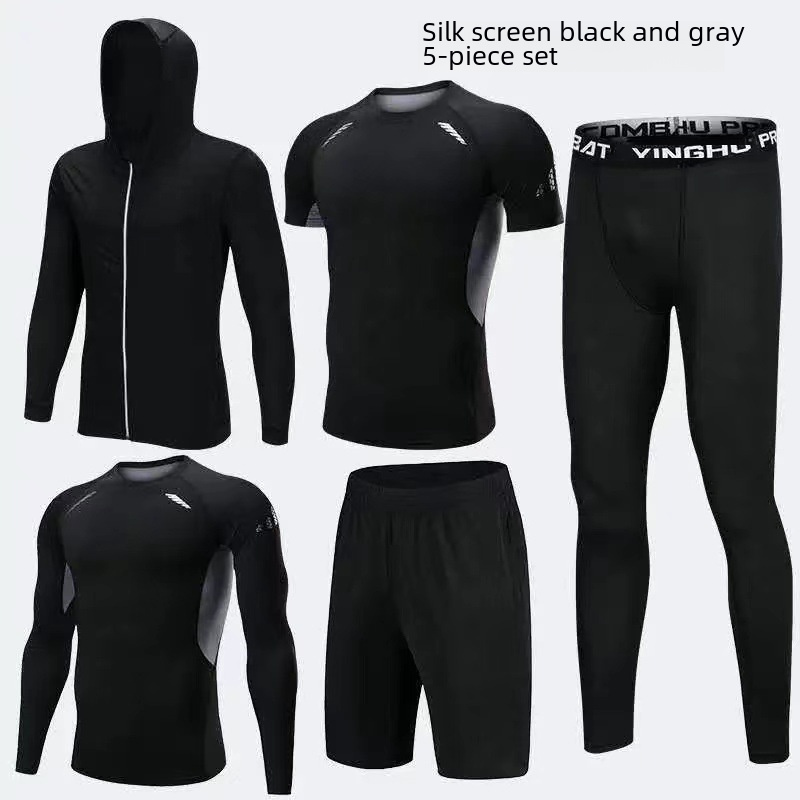 Sports suit men running fitnes - Cycling Gear Clothing 评论和价格