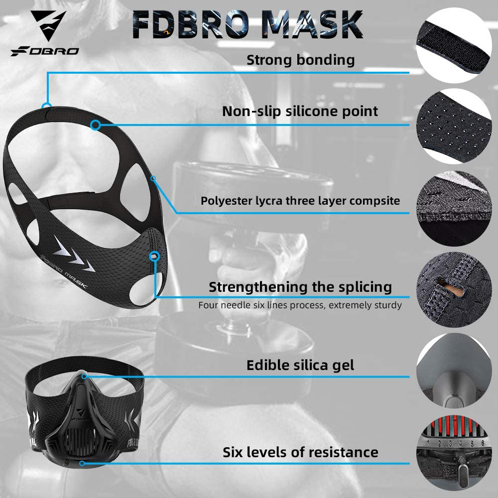 Training Mask Black M Size, 6  - Cycling Gear Black 评论和价格