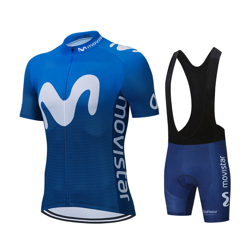 New Summer Movistar Team Cycli - Cycling Gear Clothing 评论和价格