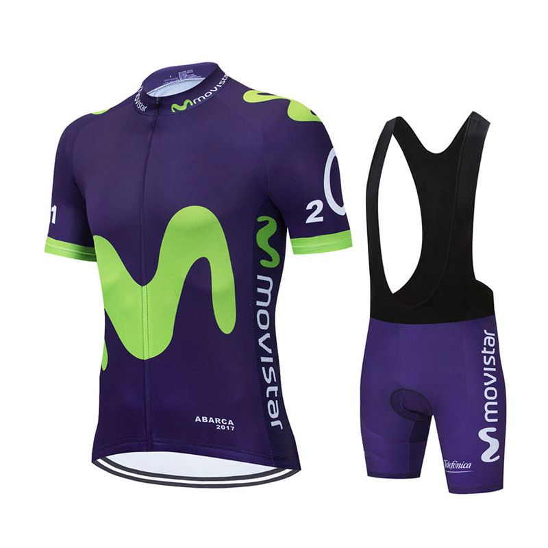 New Summer Movistar Team Cycli - Cycling Gear Clothing 评论和价格