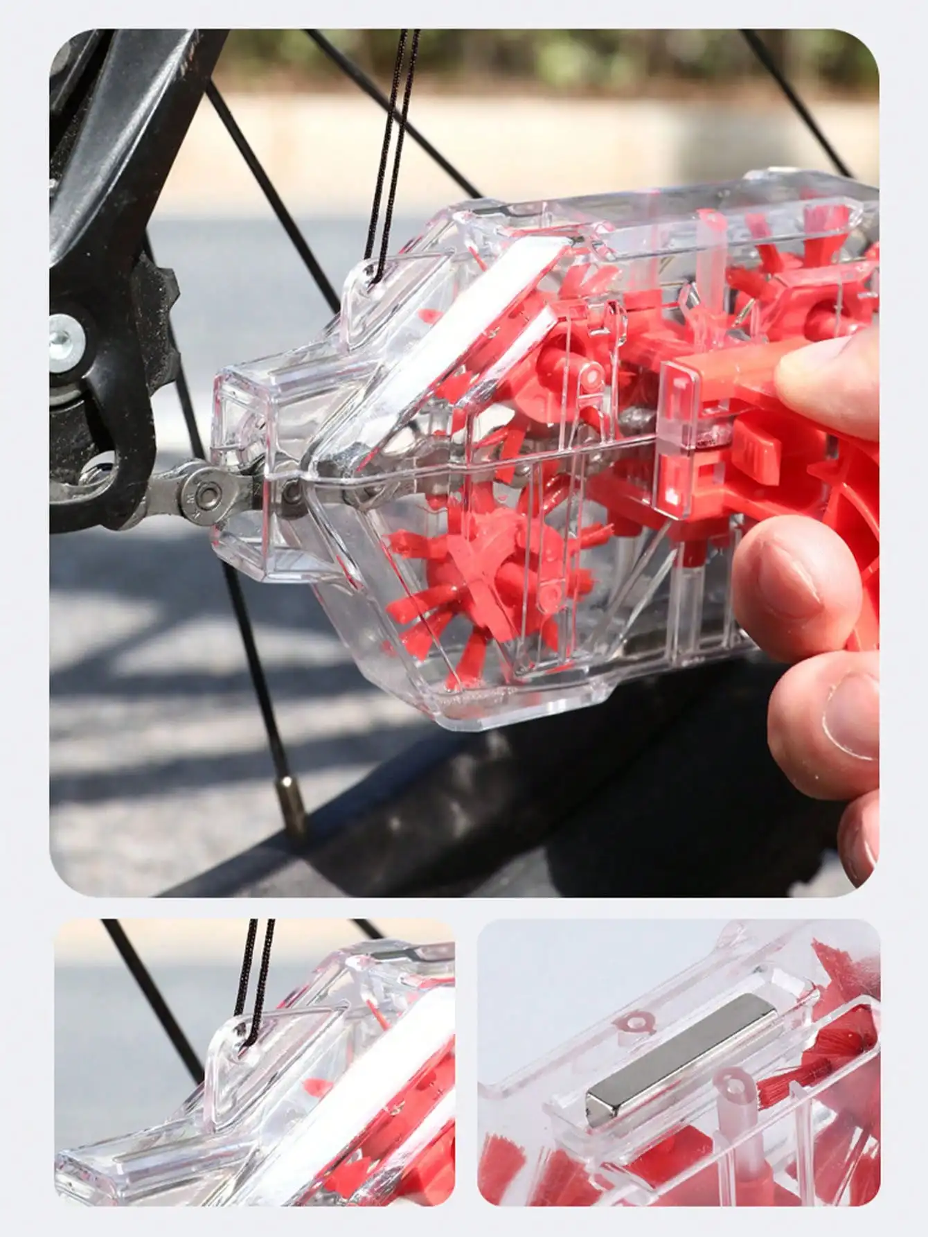 1pc Bicycle Chain Cleaner Moun - Bicycle Chain Lubricant 评论和价格