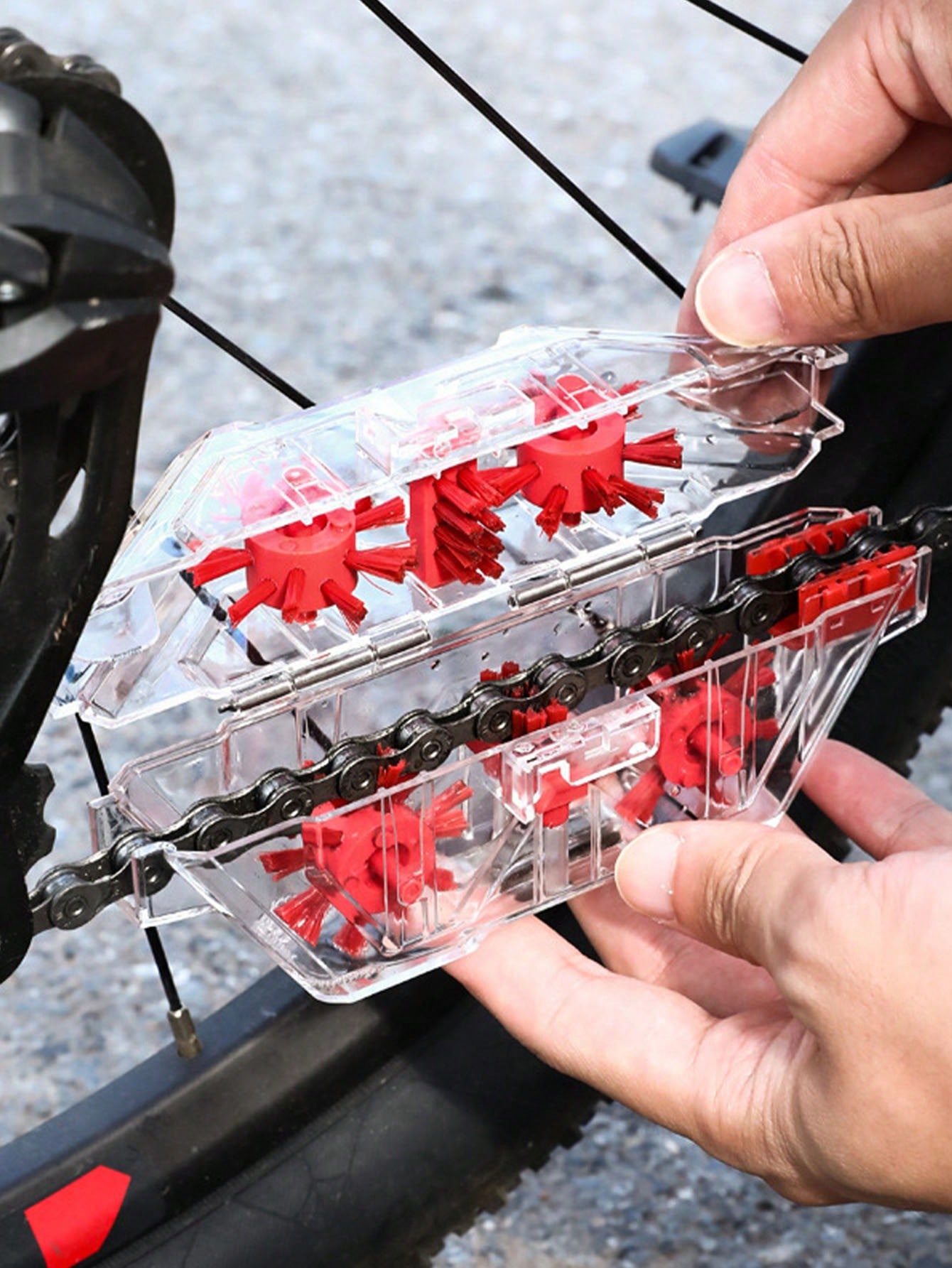 1pc Bicycle Chain Cleaner Moun - Bicycle Chain Lubricant 评论和价格