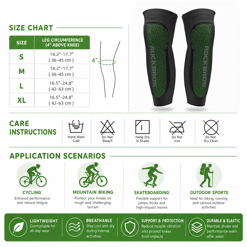 ROCKBROS Cool Sport Legs MTB C - Cycling Gear Padding 评论和价格
