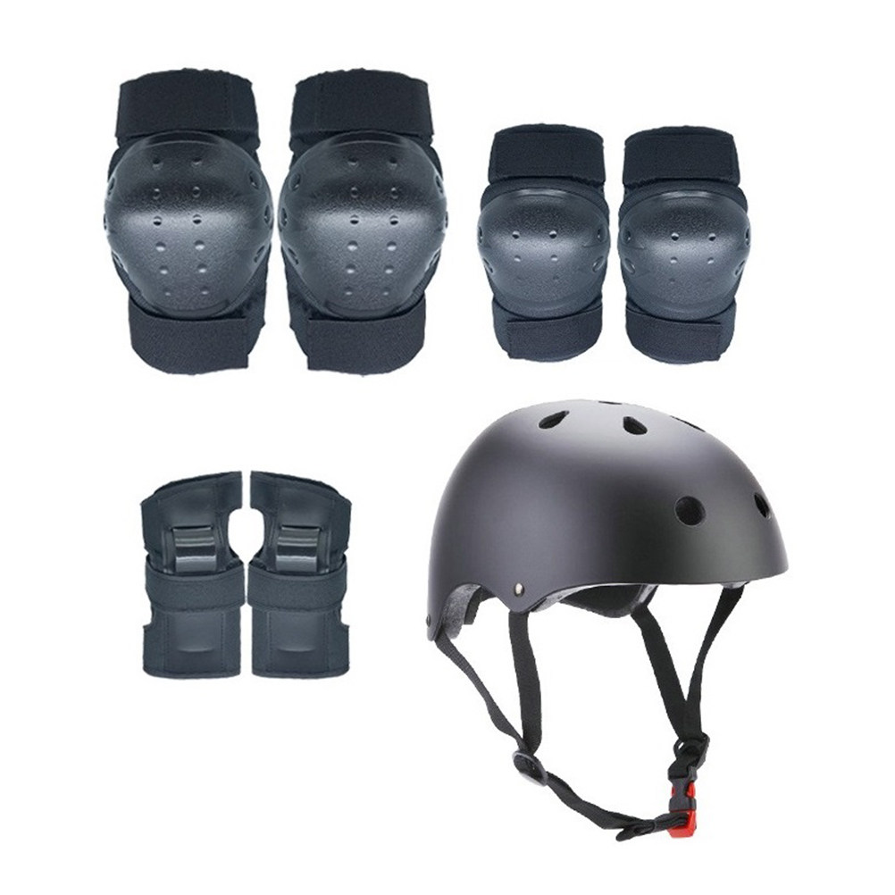 1Set Protective Gear Kids Adul - Cycling Gear Black 评论和价格