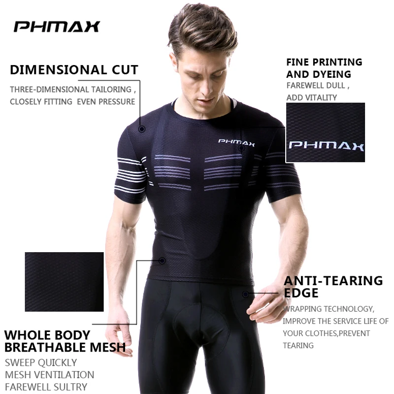 PHMAX Men's Cycling Quick-dryi - Cycling Gear Clothing 评论和价格