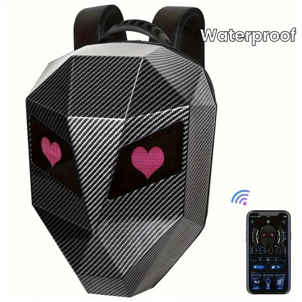 LED Backpack For Man PVC Hard  - Cycling Backpack 评论和价格