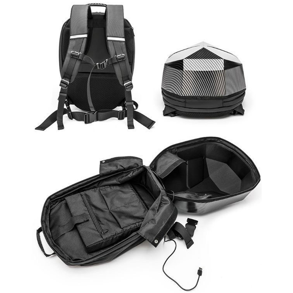 LED Backpack For Man PVC Hard  - Cycling Backpack 评论和价格
